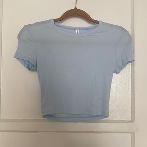 Baby blue crop from aritzia